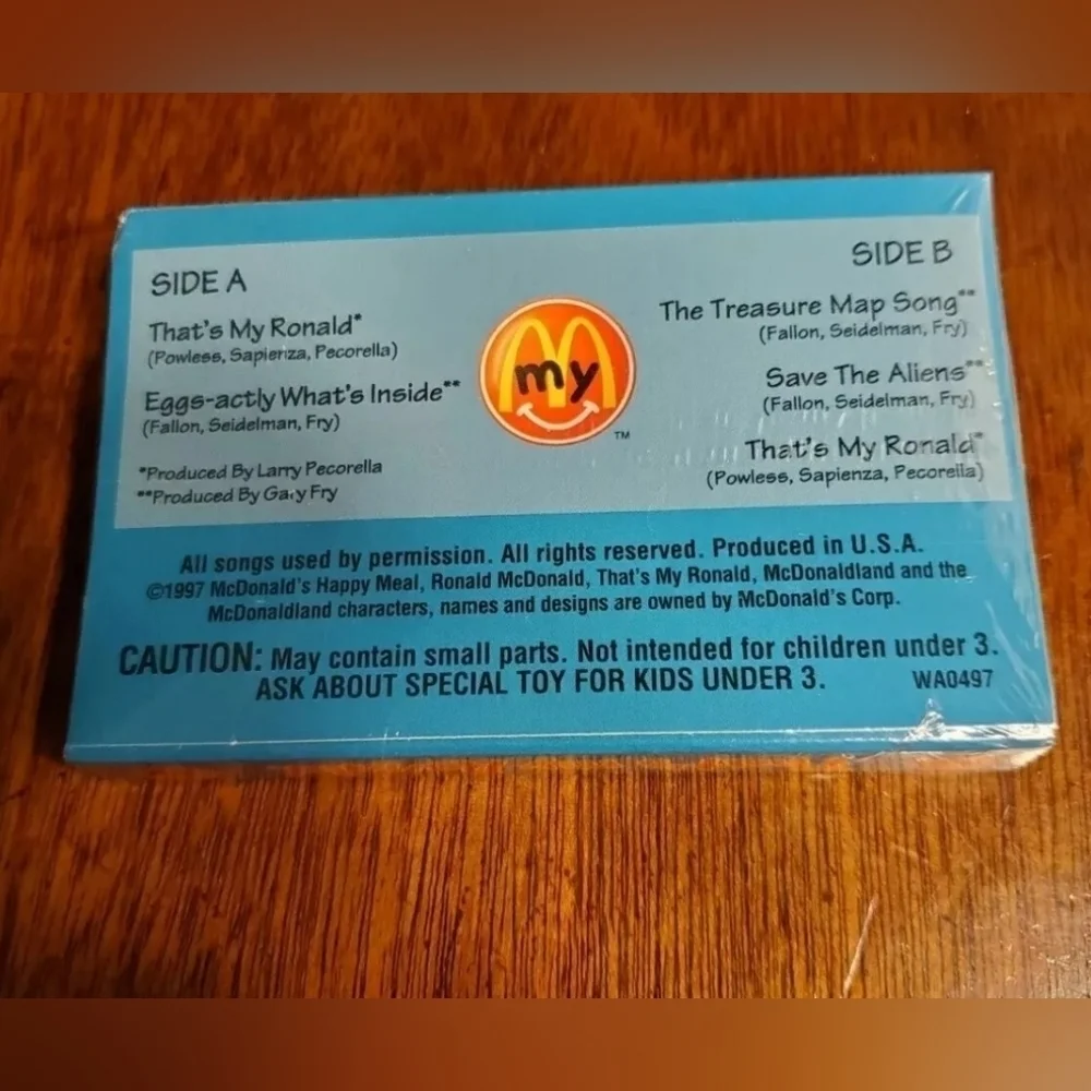 1997 That's My Ronald Cassette Tape McDonalds Happy Meal Toy Vintage - Picture 2 of 4